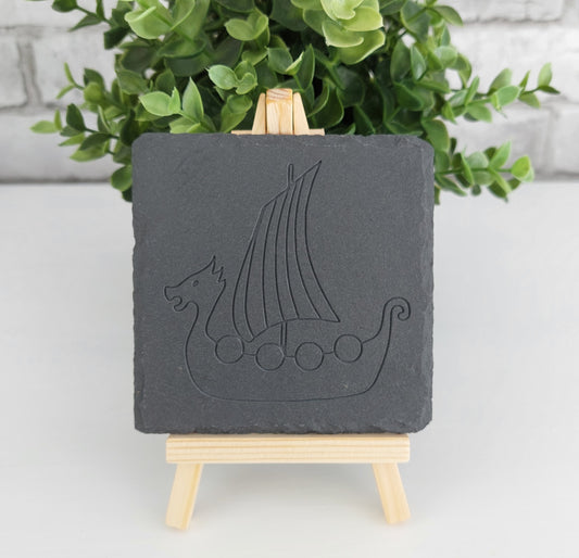 Etched Slate Coaster - Galley