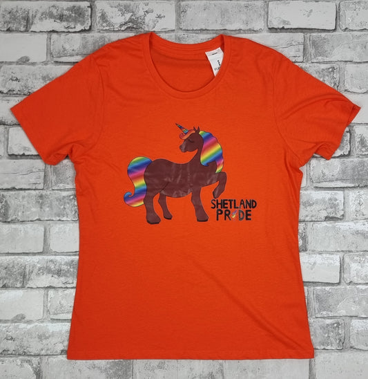 Unicorn Design Fitted T-shirt