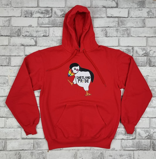 Adult's Puffin Hoodie - Red
