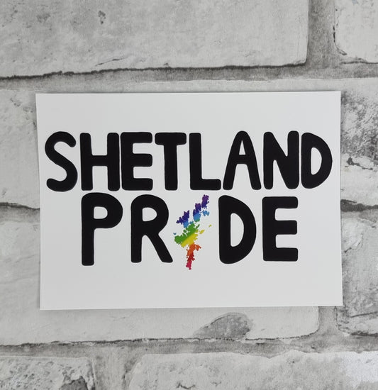 Shetland Pride Design Postcard