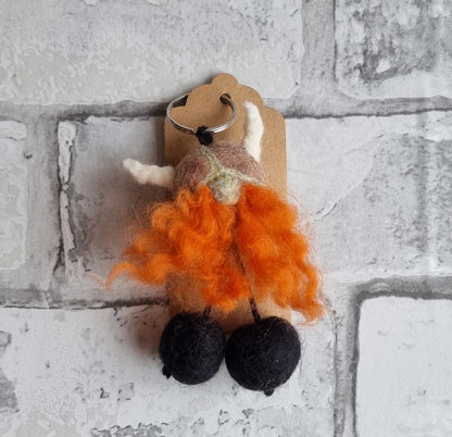 Needle Felted Viking - Keyring