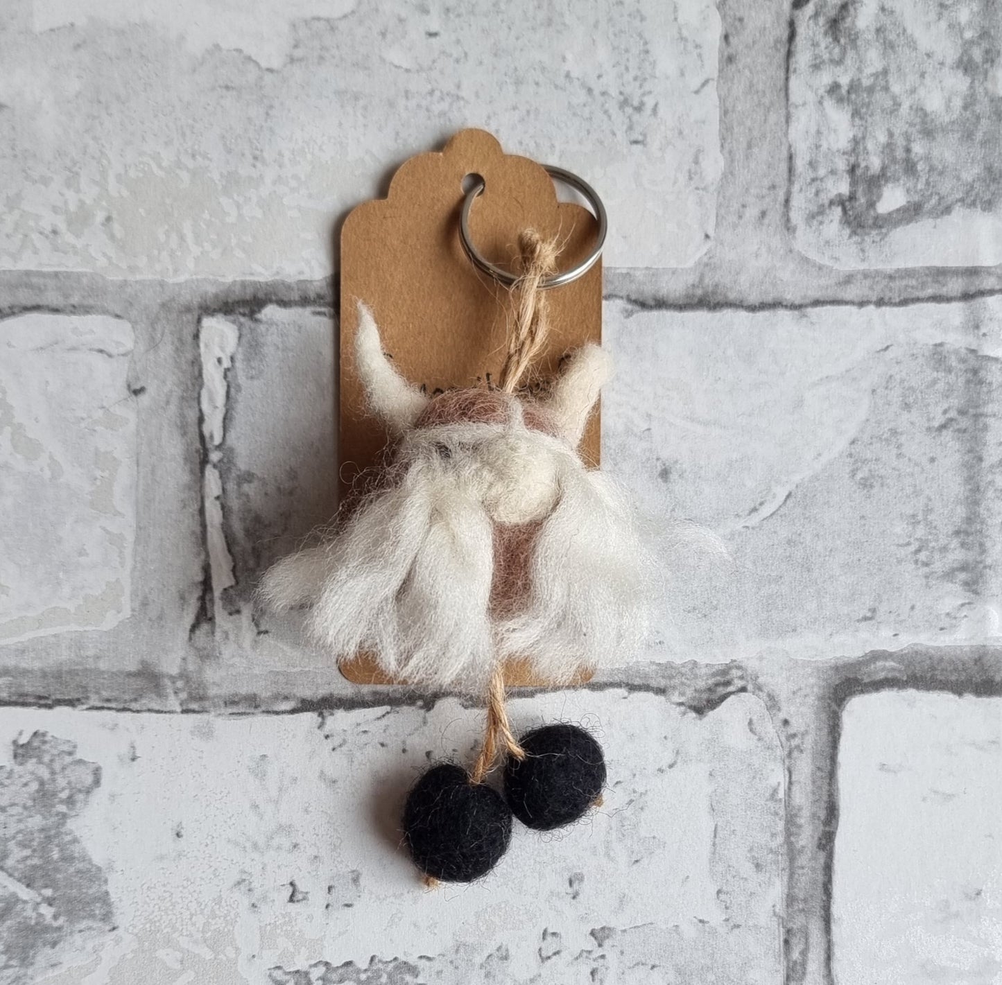 Needle Felted Viking - Keyring