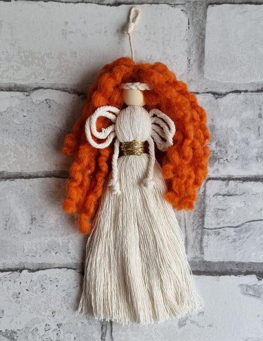 Macrame Angel - Red Hair