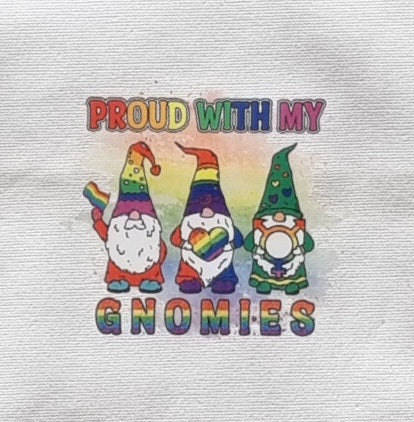 "Proud with my Gnomies" Canvas Pouch/Pencil Case