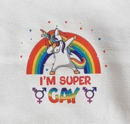 "I'm Super Gay" Canvas Pouch/Pencil Case