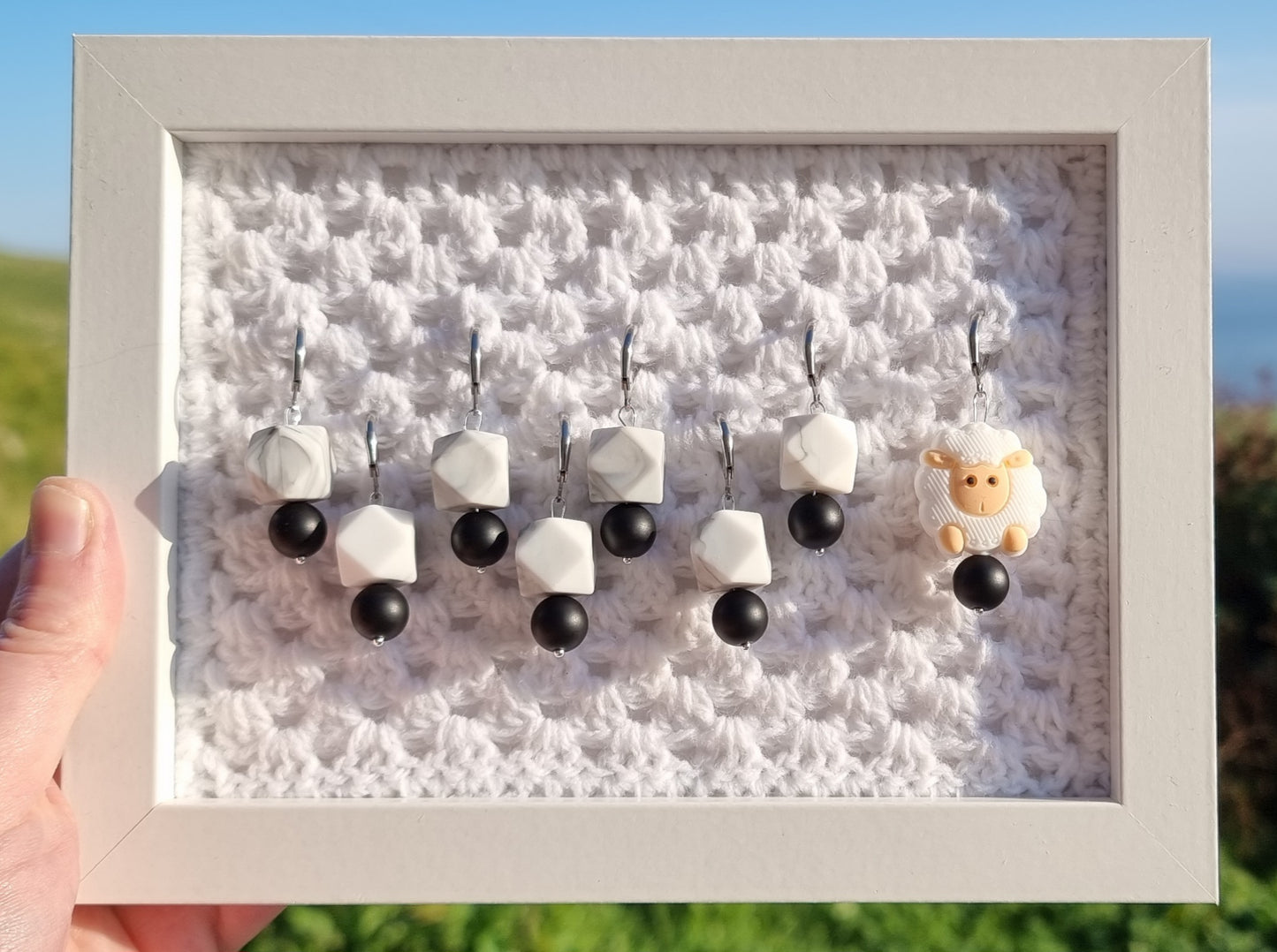 Grey Sheep Stitch Markers