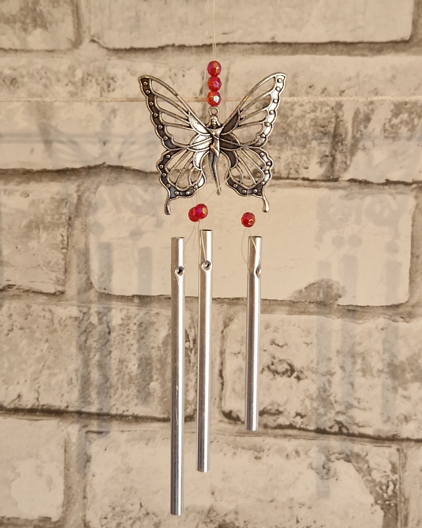 Red Butterfly Wind Chime