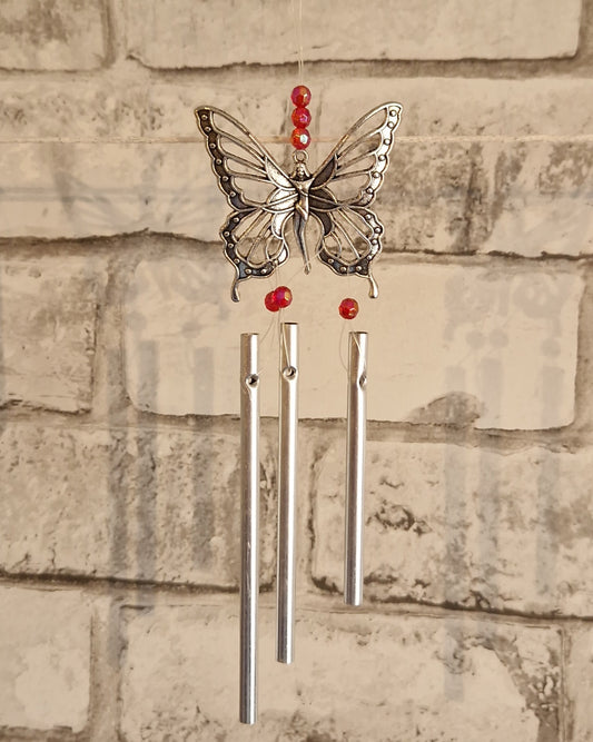 Red Butterfly Wind Chime