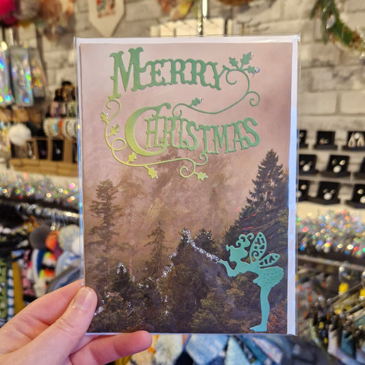 Forest "Merry Christmas" Fairy Christmas Card