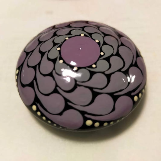 XSmall Purple Painted Stone