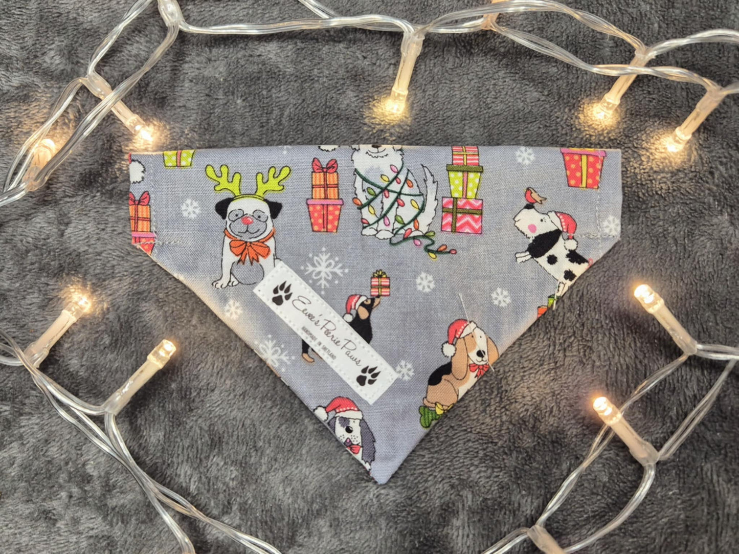 Christmas Dogs - Over The Collar Pet Bandana