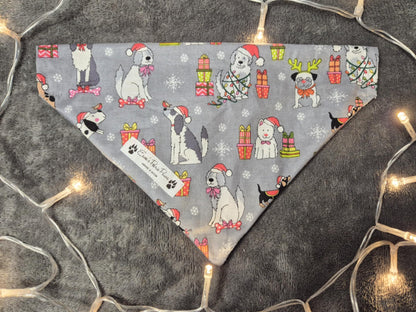 Christmas Dogs - Over The Collar Pet Bandana