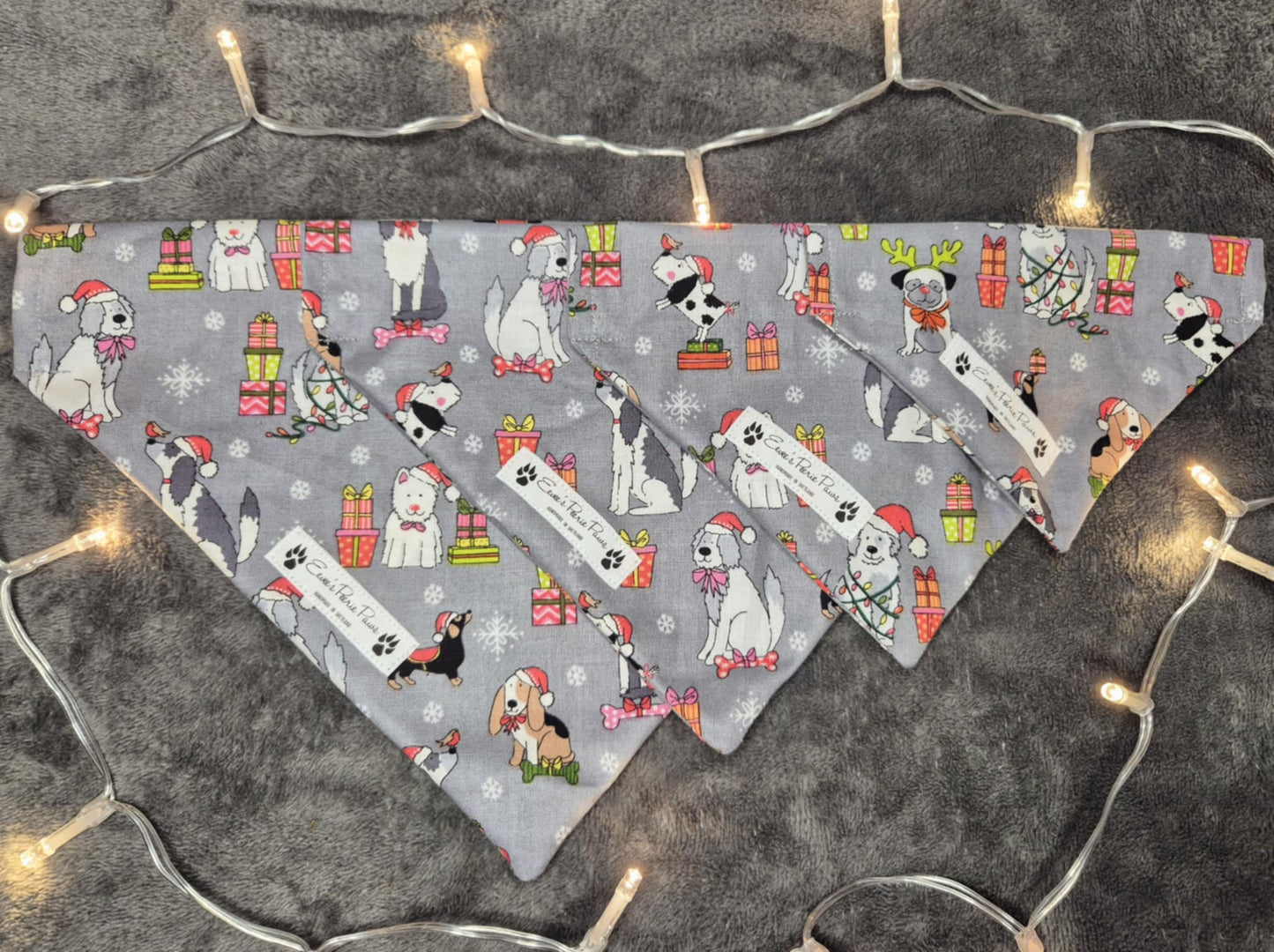 Christmas Dogs - Over The Collar Pet Bandana