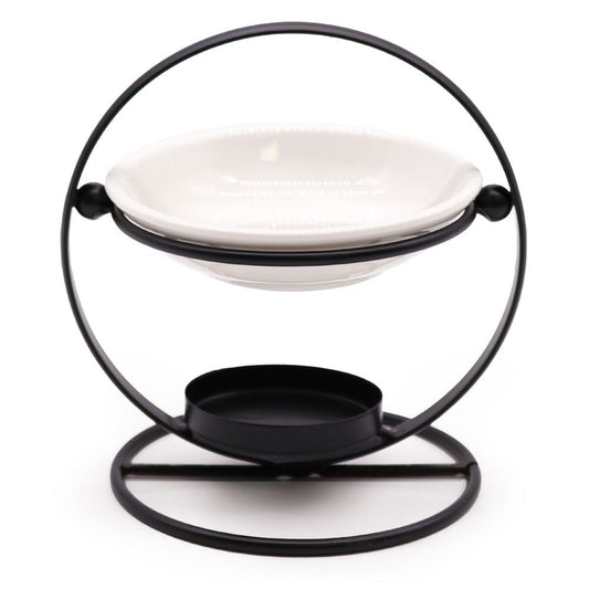 Round Metal Frame Tealight Wax Warmer