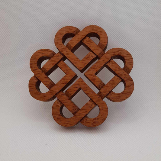 Celtic Heart Knot Wooden Coasters