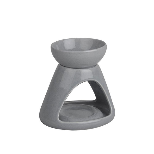 Grey Triangle Cutout Tealight Wax Warmer