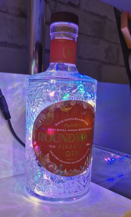 Roundwood Fireside Gin Bottle Lamp