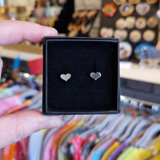 Heart Peerie Stud Earrings