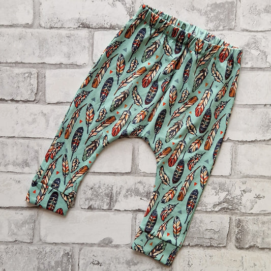 Feather Design Trousers - 9-12m