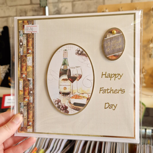 Red Wine Father's Day Card