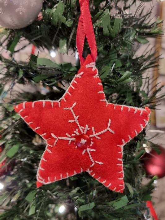 Handmade Star Decoration - All Proceeds to Shetland Cat Rescue