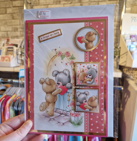 "To Someone Very Special" Teddy Bear Greetings Card