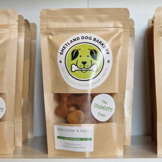 Peanut Butter & Apple (Grain Free) - Handmade Healthy Dog Treats
