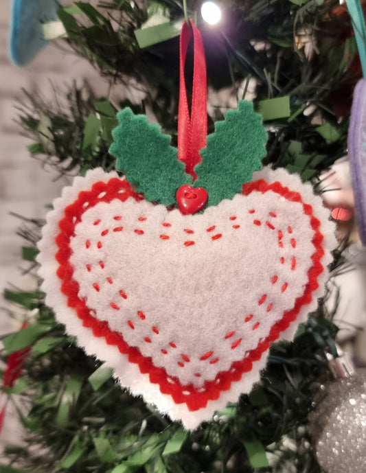 Handmade Heart Decoration - All Proceeds to Shetland Cat Rescue