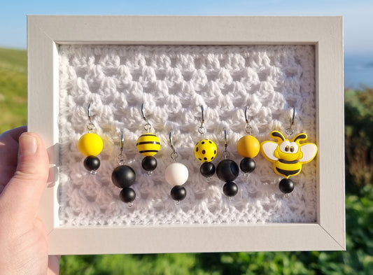 Bee Design Stitch Markers