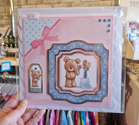 "Just for You" Teddy Bear Greetings Card