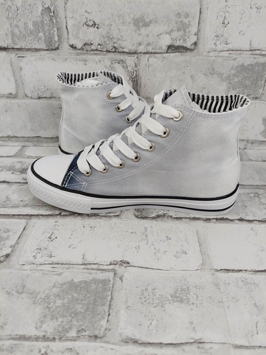 Grey Gradient High Top Trainers - Size 3/36