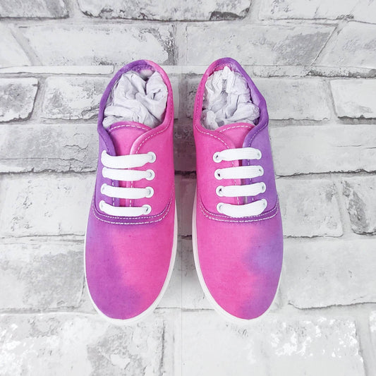 SALE Pink and Purple Lace Up Trainers - Size 4